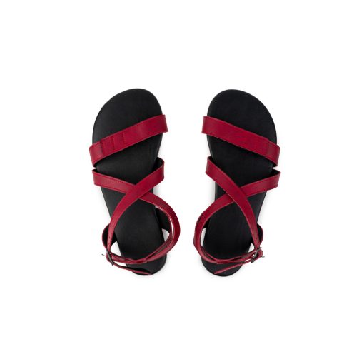 AHINSA SHOES BALLERINA BURGUNDY