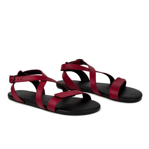 AHINSA SHOES BALLERINA BURGUNDY