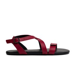 AHINSA SHOES BALLERINA BURGUNDY