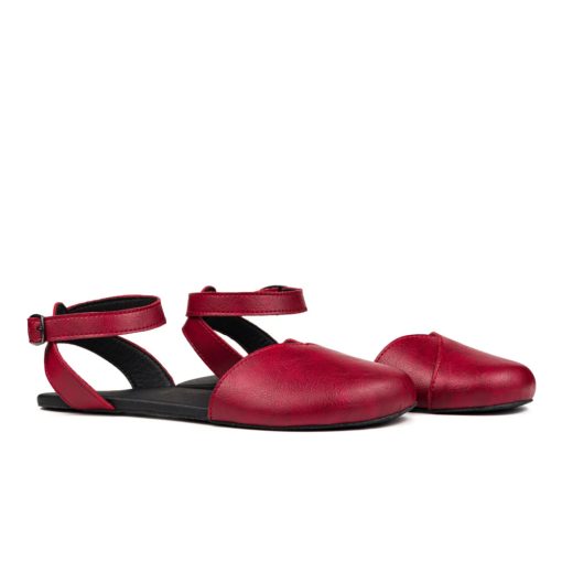 AHINSA SHOES BALLERINA BURGUNDY