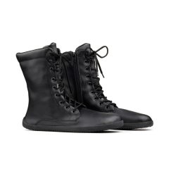 AHINSA SHOES JAYA ZIP-UP BLACK